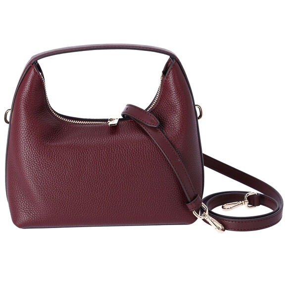 Michael Kors Ember Small Messenger Top Handle Handbag Crossbody Oxblood Leather - Picture 3 of 4